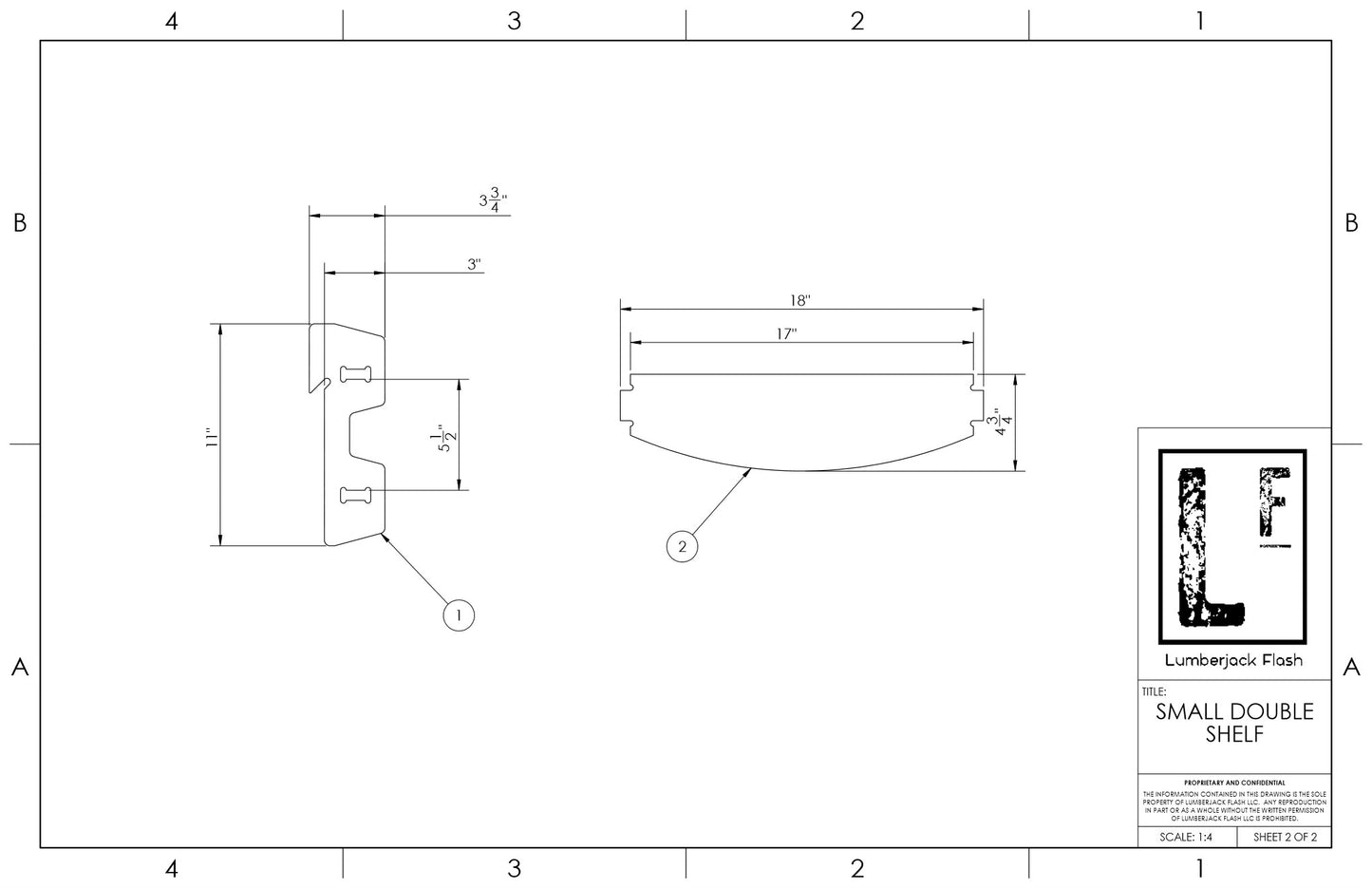 Small Double Shelf for Workshop